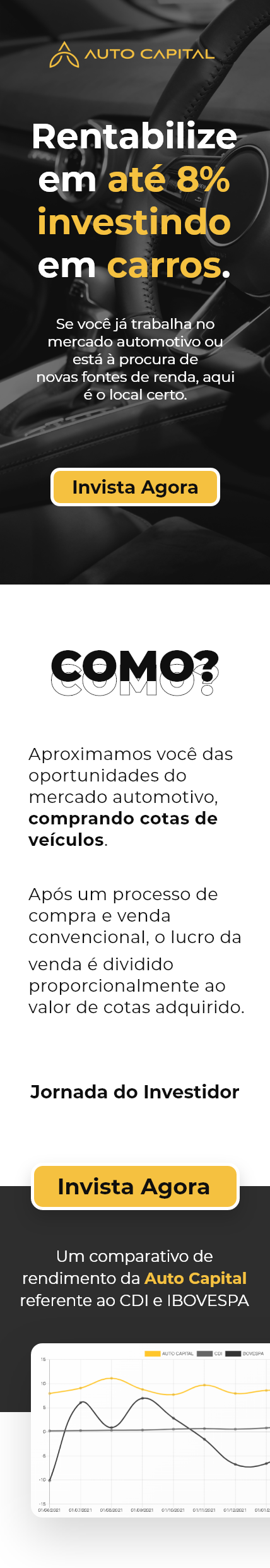 Landing page Auto Capital — versão mobile